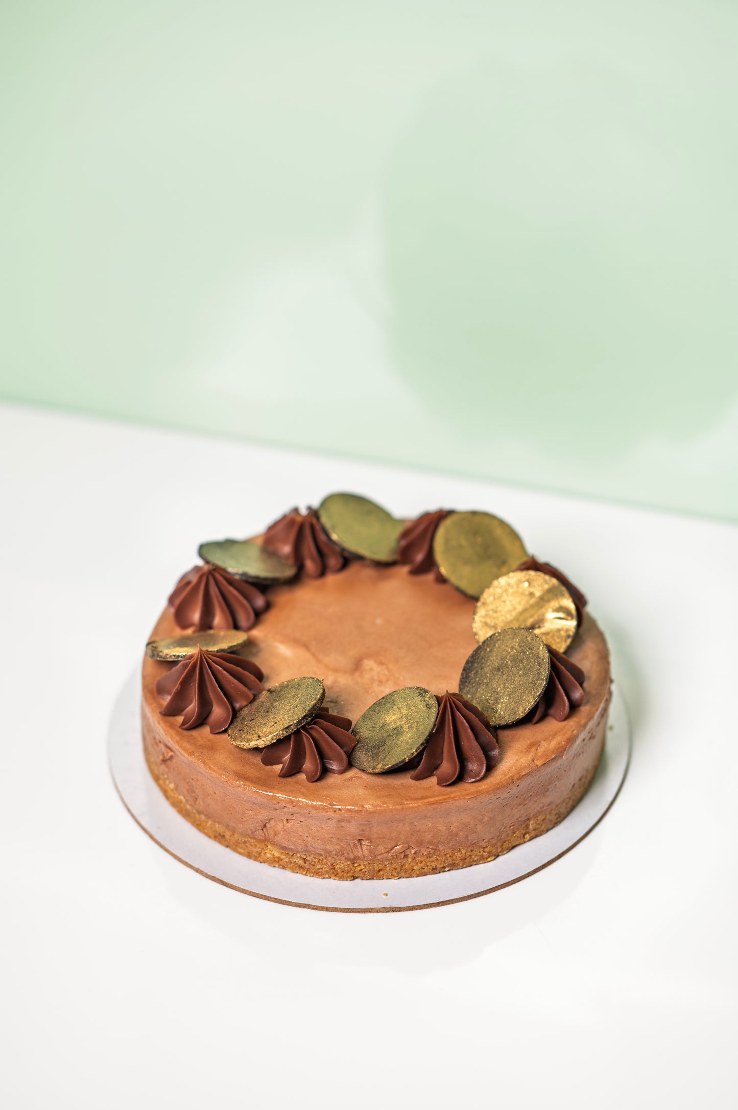 Eggless Nutella Cheesecake