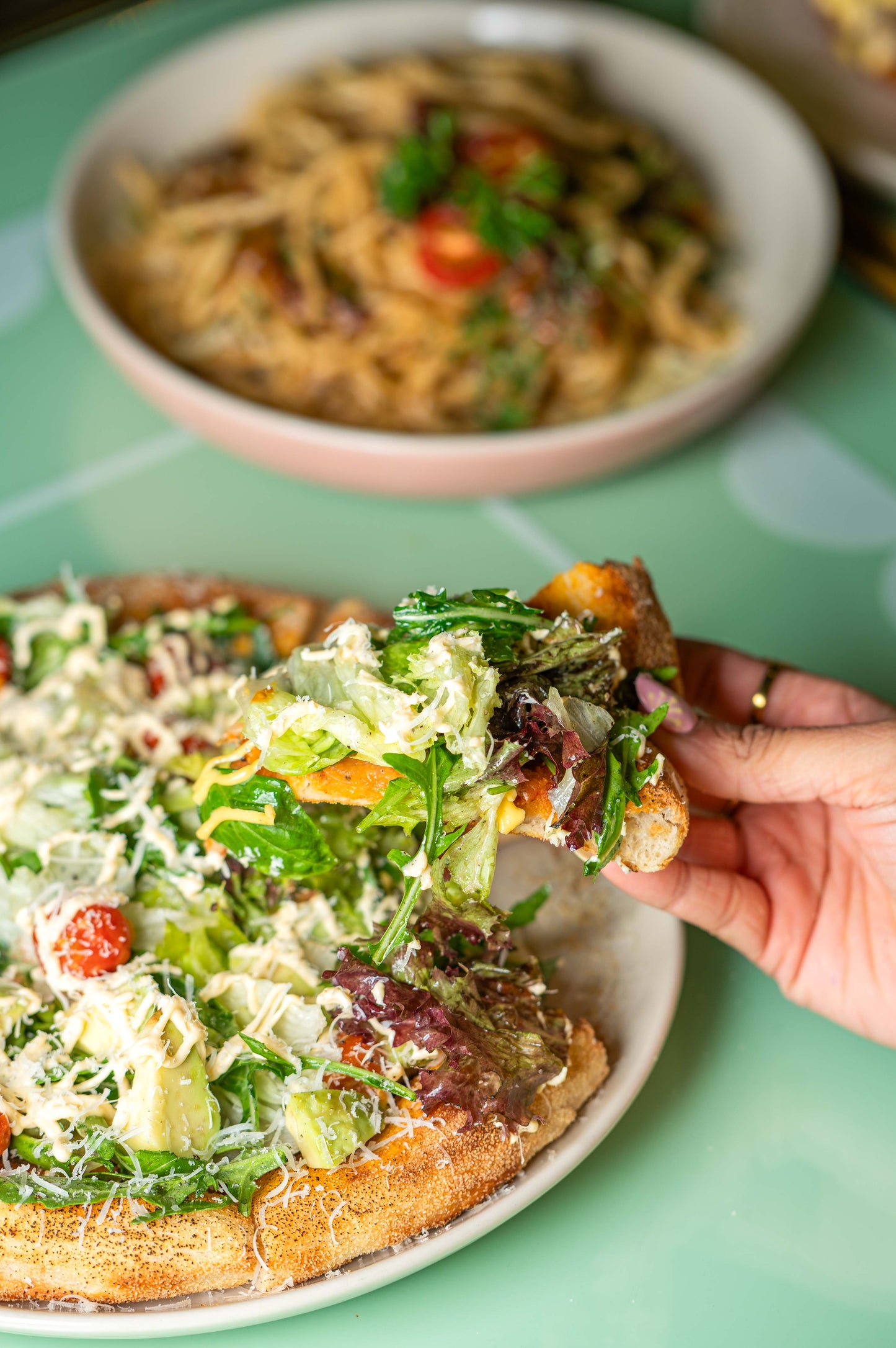 Salad Sourdough Pizza