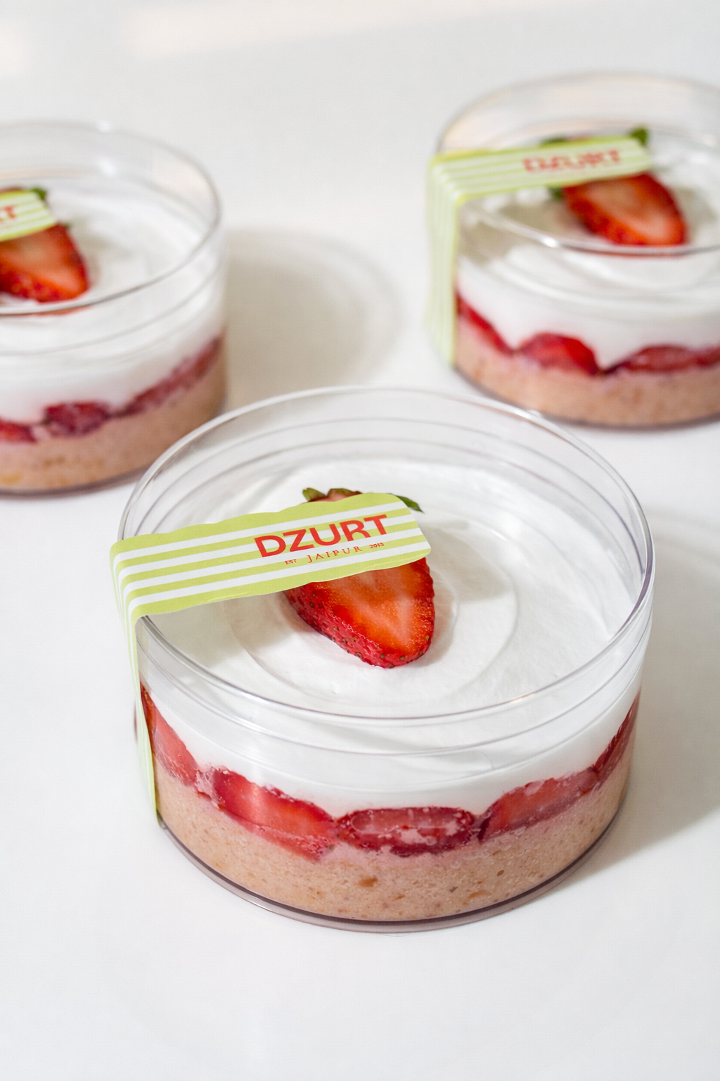 Eggless Strawberry Tres Leches Jar