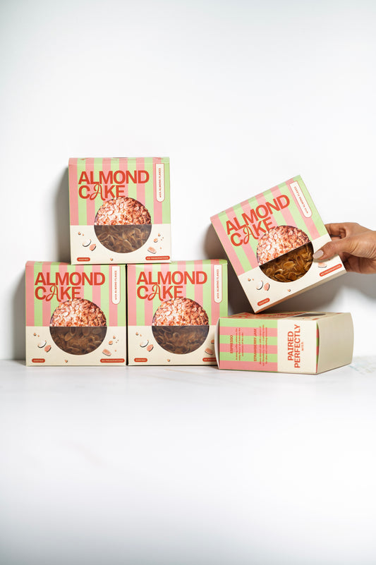 Eggless Almond Tea Cake