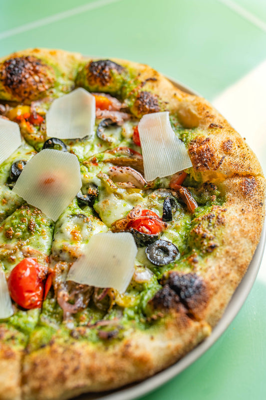 Pesto Primavera Sourdough Pizza