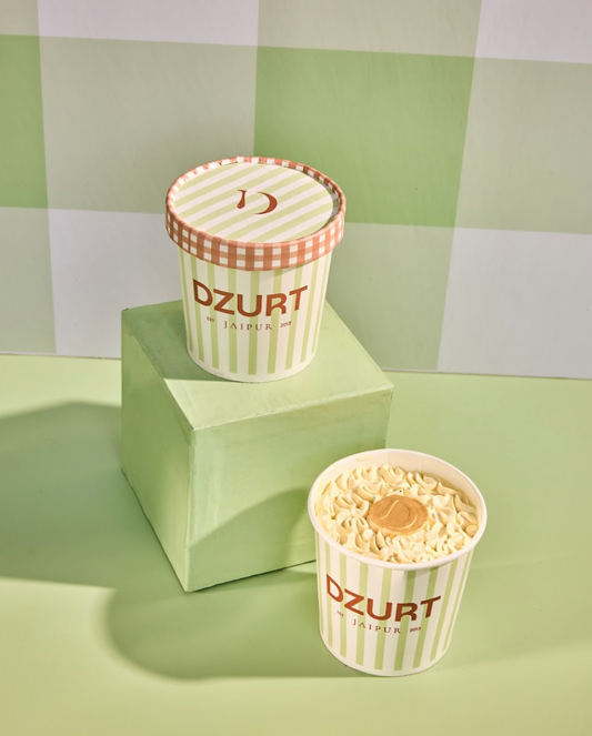 Mango Vanilla Ice-Cream Cake Tub